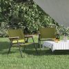 Camping Chairs 2 pcs Green 21.3"x16.9"x23.2" Oxford Fabric