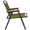 Camping Chairs 2 pcs Green 21.3"x16.9"x23.2" Oxford Fabric