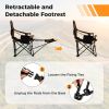 Folding Camping Lounge Chair with Footrest for Camping