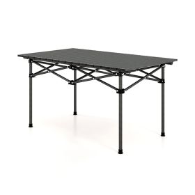 Folding Outdoor Camping Table W/Carrying Bag (Color: black)