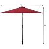 9 Feet Patio LED Solar Umbrella with Crank