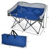 Folding Camping Chair with Bags and Padded Backrest