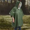 Emergency Rain Poncho Weather Proof Outdoor Survival Camping Gear