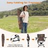 360° Swivel Hunting Chair Portable Foldable Hunting Chair with Mesh Cup Holder and Storage Pockets